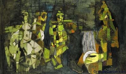 The Puppet Dancers - Abstract Paintings of M.F. Husain